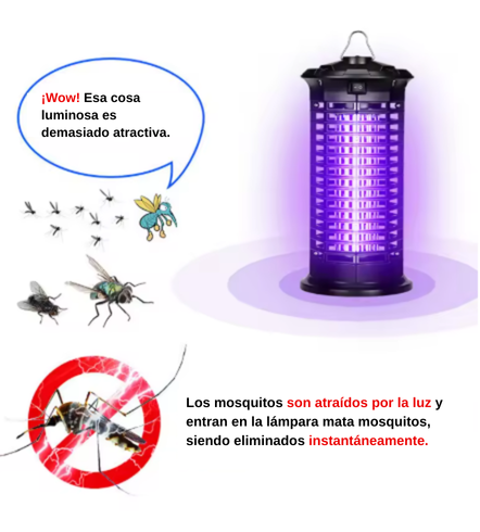 Lampara Portátil Para Exterminar Mosquitos Moscas Insectos