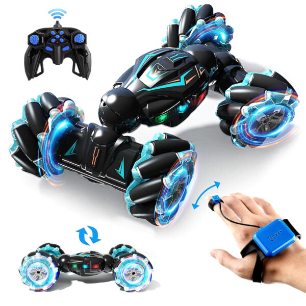 Auto Acrobático a Control Remoto Sensor de Mano 360° Drift