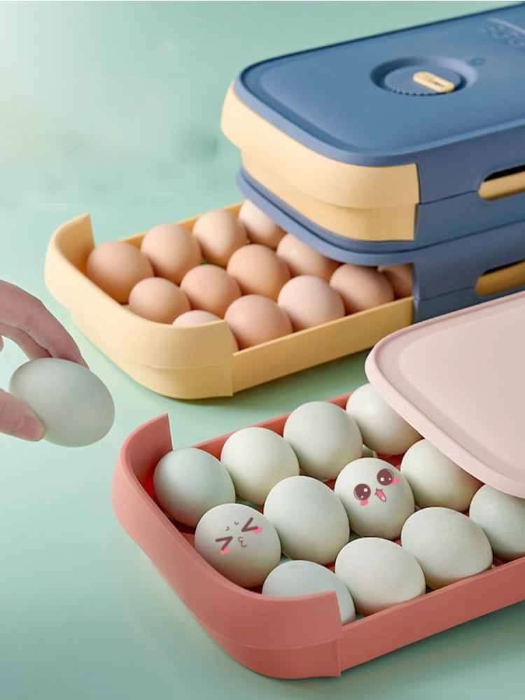 Organizador Huevera Resistente Apilable para 20 Huevos